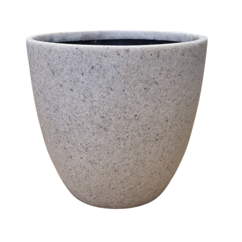 Egg Fibreglass Pot Sandstone