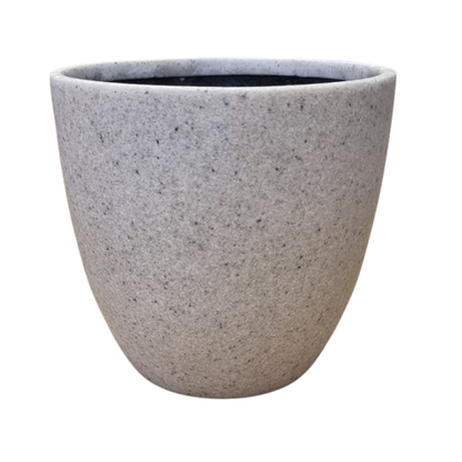 Egg Fibreglass Pot Sandstone