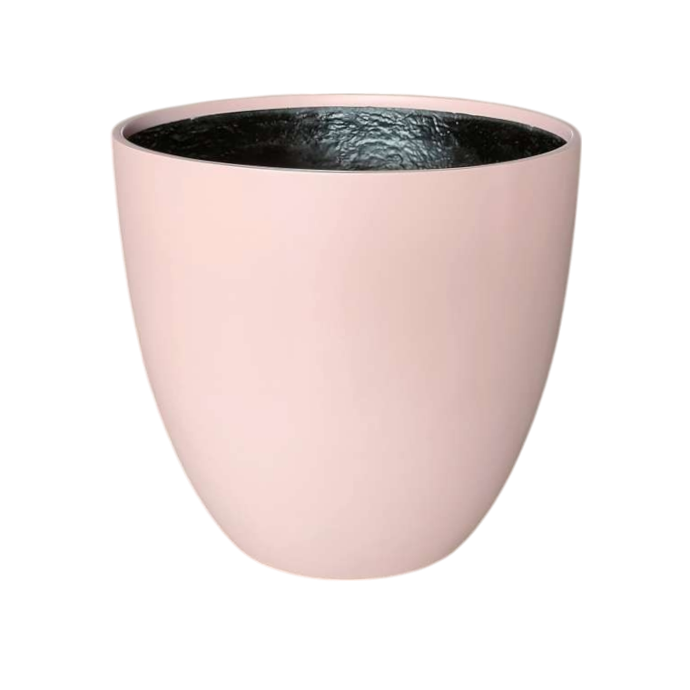 Egg Fibreglass Pot Dusty Pink