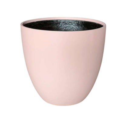 Egg Fibreglass Pot Dusty Pink