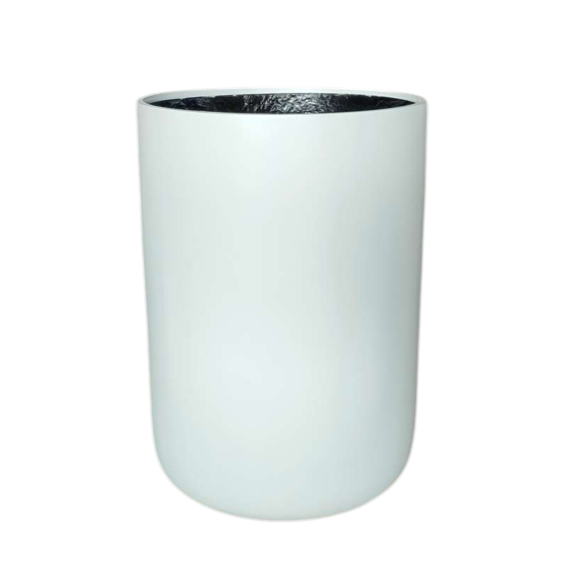 Long John Fibreglass Pot Matte White