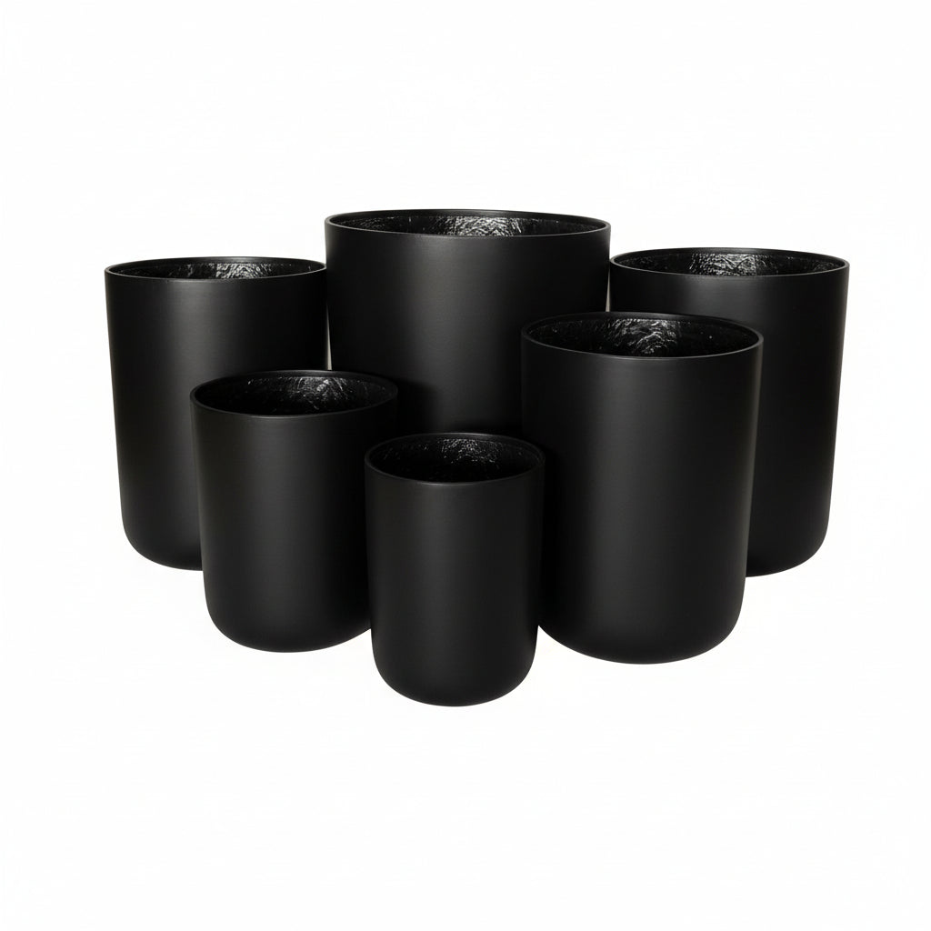 Long John Fibreglass Pot Matte Black