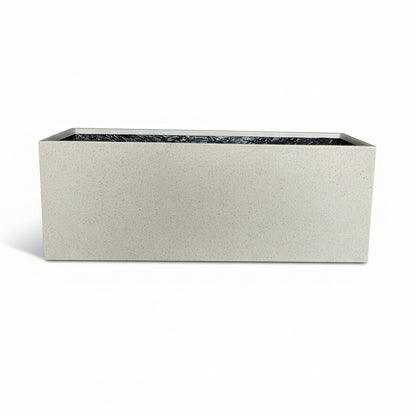 Modern Rectangle Huge Fibreglass Pot Sandstone